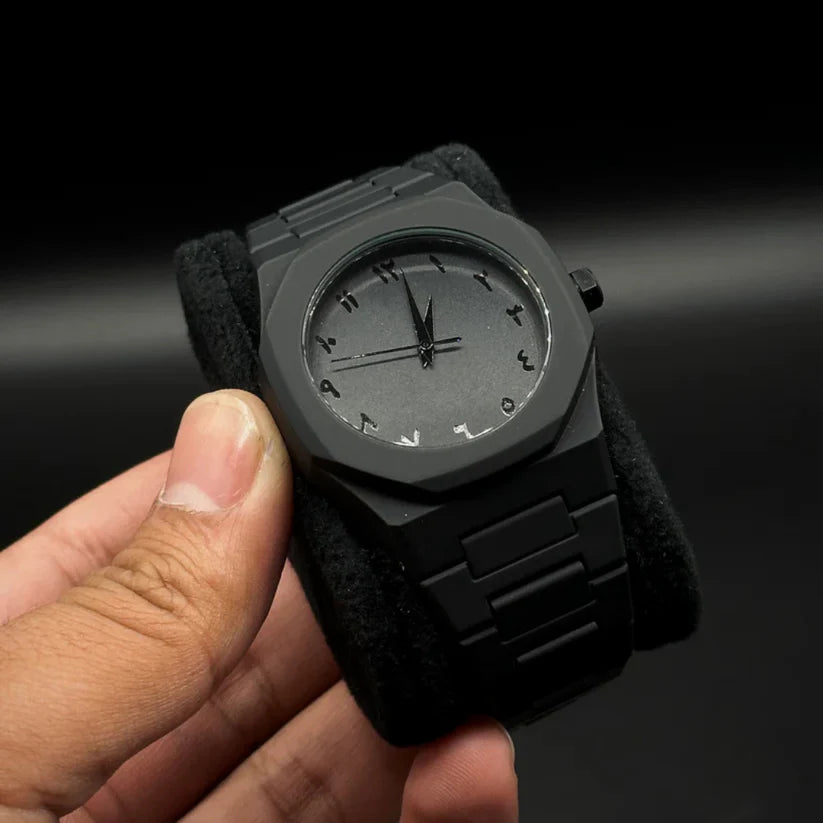 Black Arabic Aura Watch
