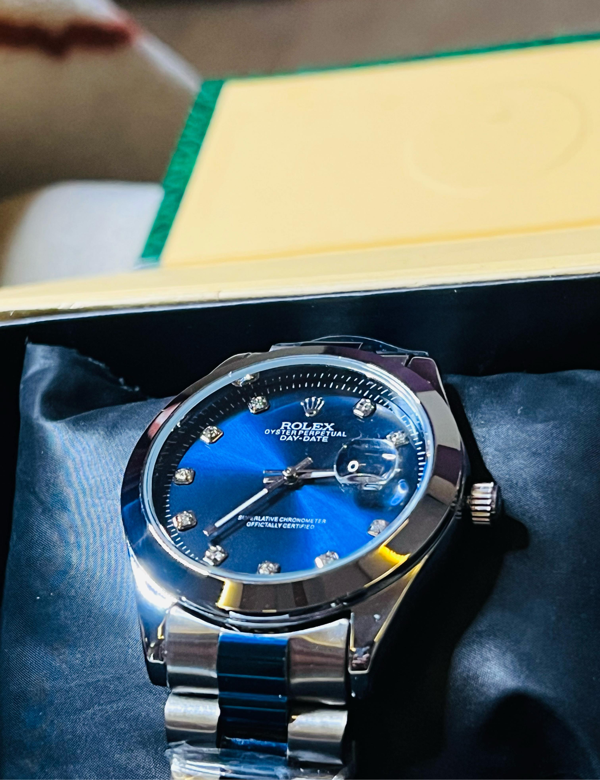 Rolex blue dial